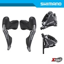 Disc Brake Assembly Gravel SHIMANO GRX Di2 BR/ST-RX810/RX815 11-Spd J-Kit w/ Fin F/R