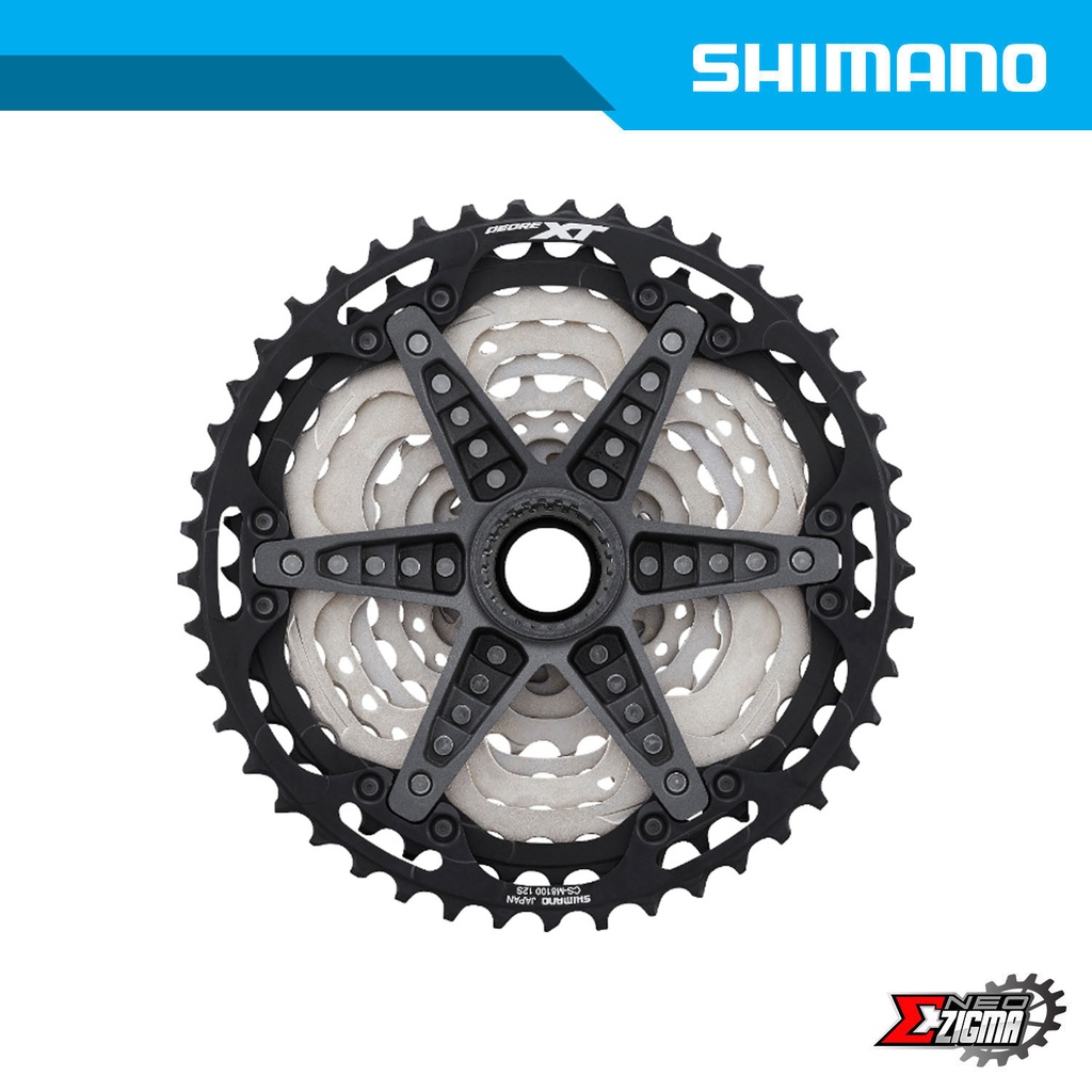 Cassette Sprocket MTB SHIMANO XT CS-M8100-12 12-Spd (Hyperglide+) 10-45T Micro Spline Ind. Pack ICSM8100045