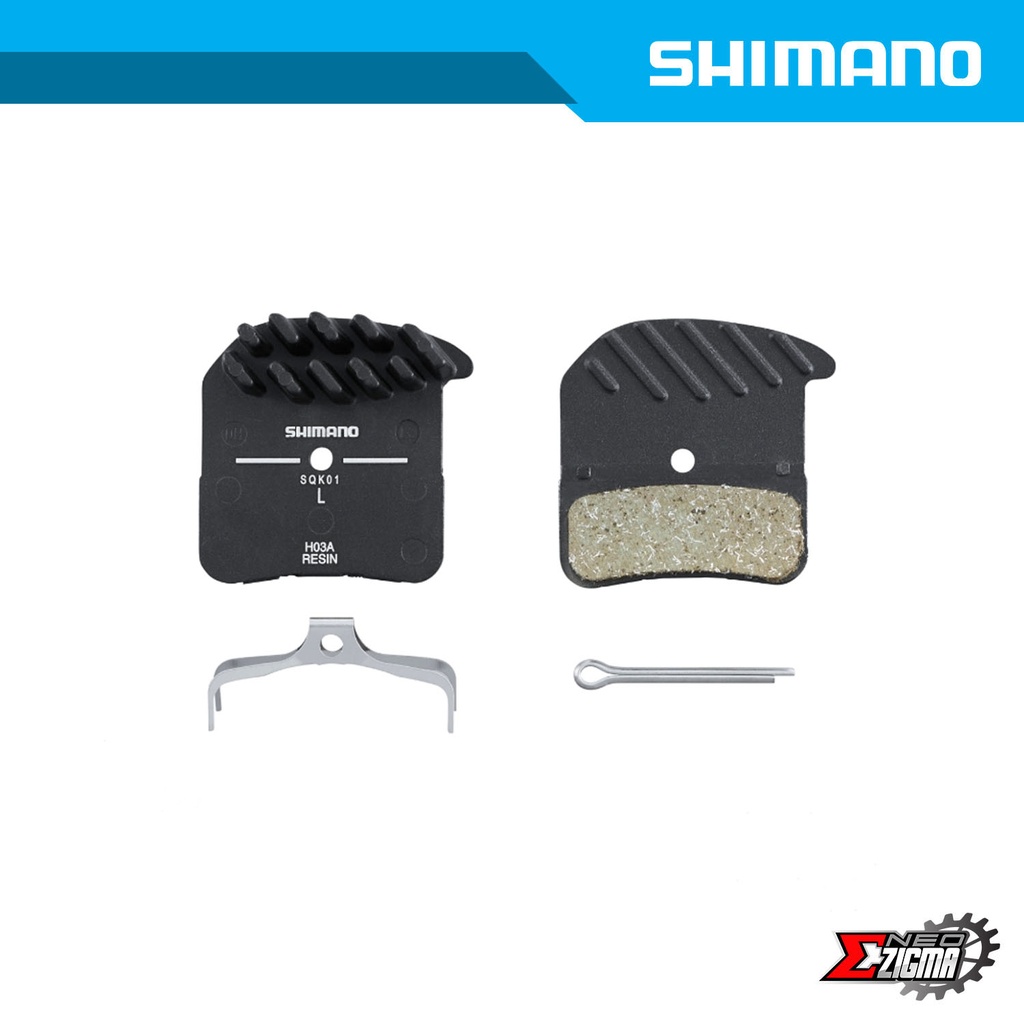 Disc Brake Pad SHIMANO Others H03A Resin For BR-M8020/M820/M640 Ind. Pack Y1XM98020