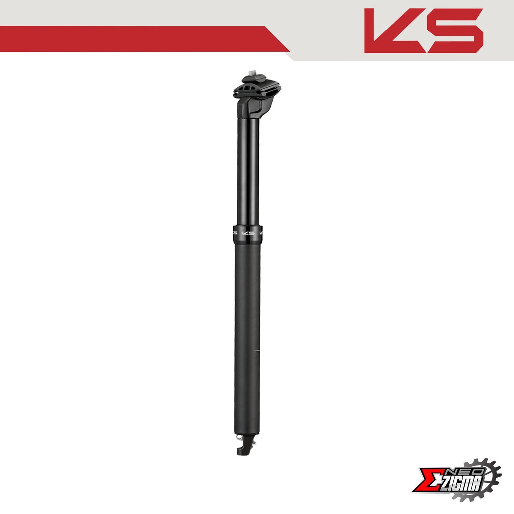 Dropper Post 31.6 KS E-TENi 440/125mm Internal Routing w/ Southpaw Remote
