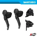 Disc Brake Assembly Gravel SHIMANO GRX BR-RX400/BL-RX610-L 12-Spd J-kit w/ Fin For 1x F/R Ind. Pack