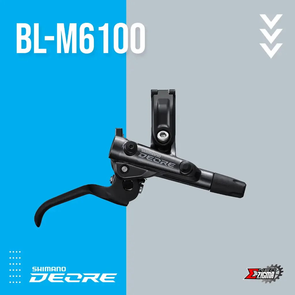 Brake Lever MTB SHIMANO Deore BL-M6100 Hydraulic Rear Ind. Pack EBLM6100R