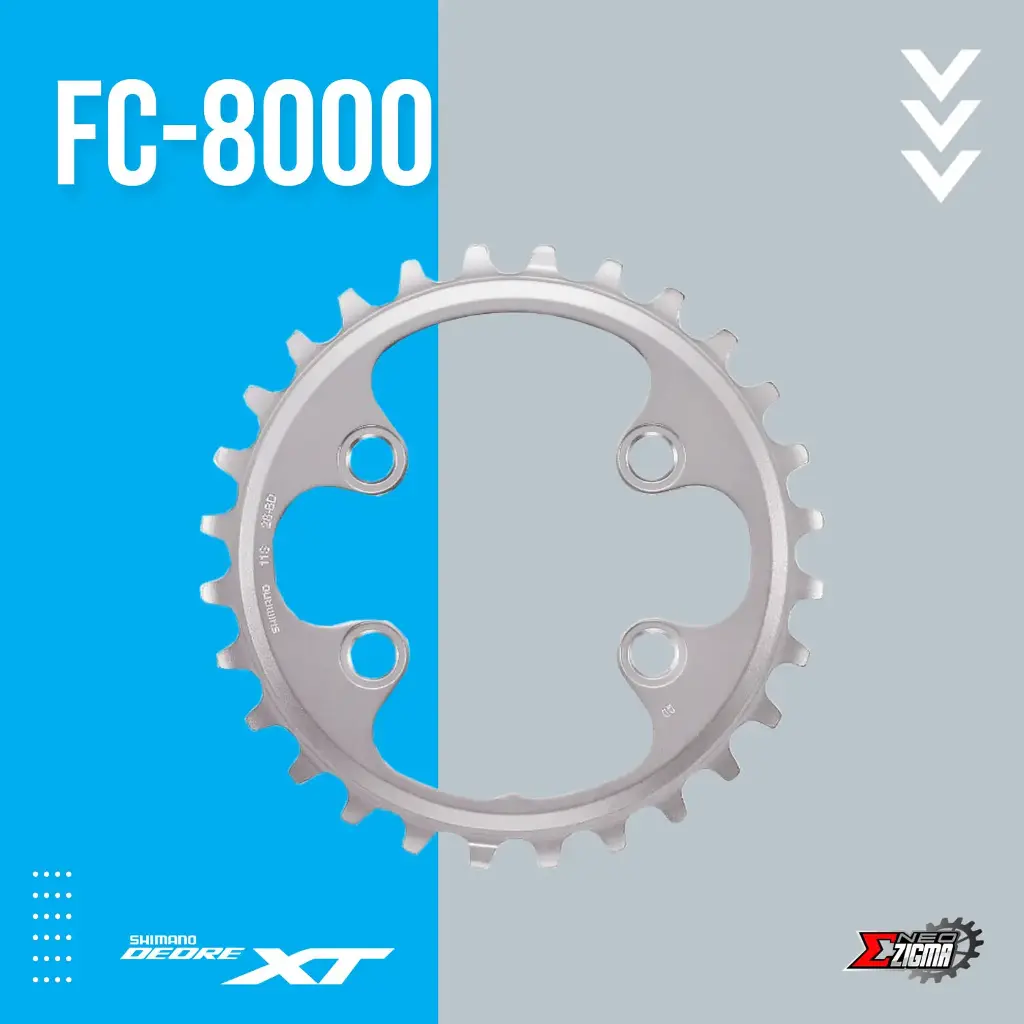 Chainring MTB SHIMANO XT FC-M8000 28T Y1RL28000 Ind. Pack