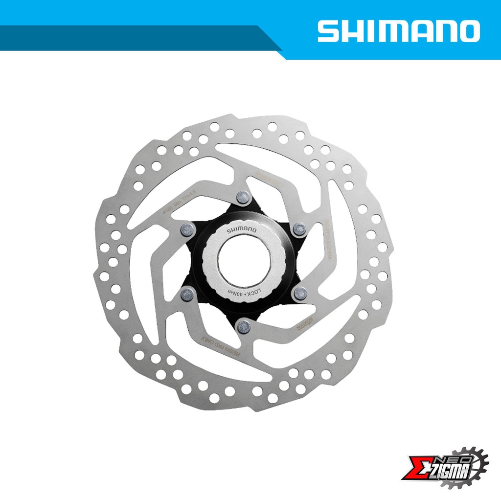 Disc Rotor MTB SHIMANO Tourney RT10 160mm Center Lock Ind. Pack ESMRT10S2