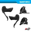 Disc Brake Assembly Gravel SHIMANO GRX Di2 BR-RX820/BL-RX825 1x12-Spd For 160mm Rotor IRX8208DLF6SC100 J-kit w/ Fin Front Ind. Pack