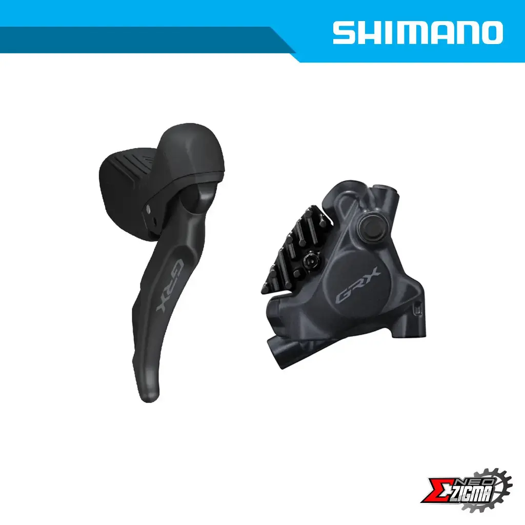 Disc Brake Assembly Gravel SHIMANO GRX BR-RX410/ ST-RX610 12-Spd For 140mm Rotor IRX6103DRRDSC170A J-kit w/ Fin Rear Ind. Pack
