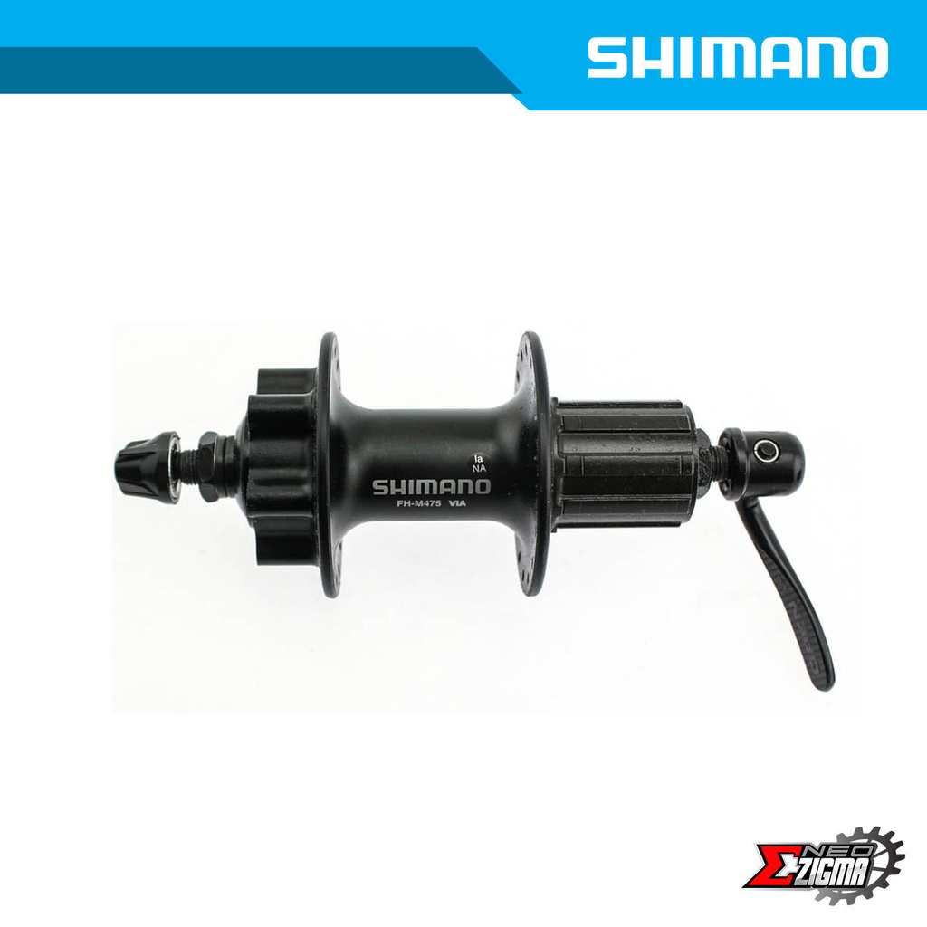 Hub MTB SHIMANO Deore FH-M475L 36H 8/9/10-Spd 6-Bolt DBR Rear Ind. Pack EFHM475AZLL5