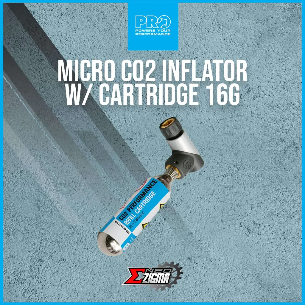 Micro Co2 Inflator PRO w/ Cartridge 16g Threaded PR320775