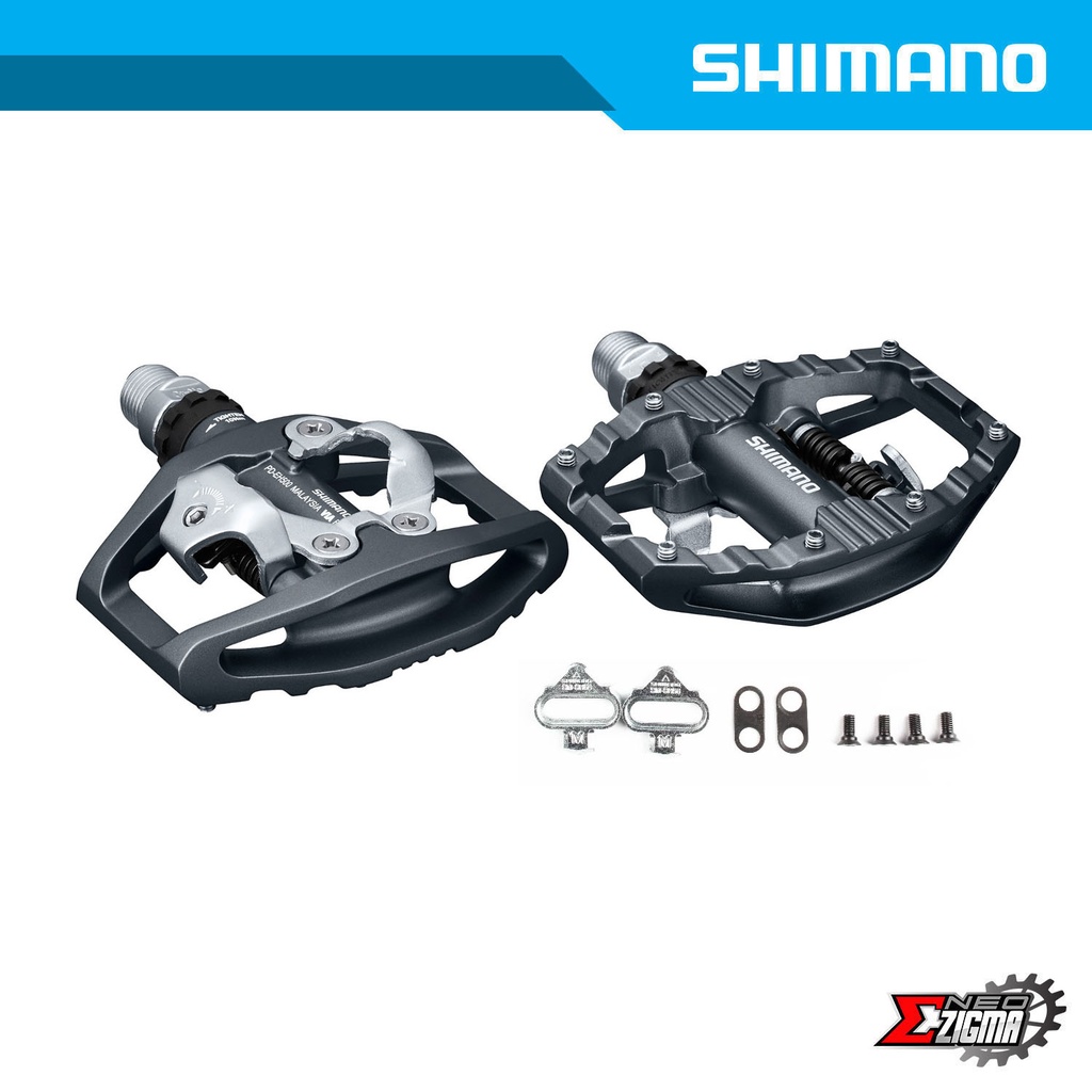 Pedal MTB SHIMANO Road-Others PD-EH500 Flat EPDEH500 0 SPD Single Sided Multi Purpose w/ Cleats Ind. Pack