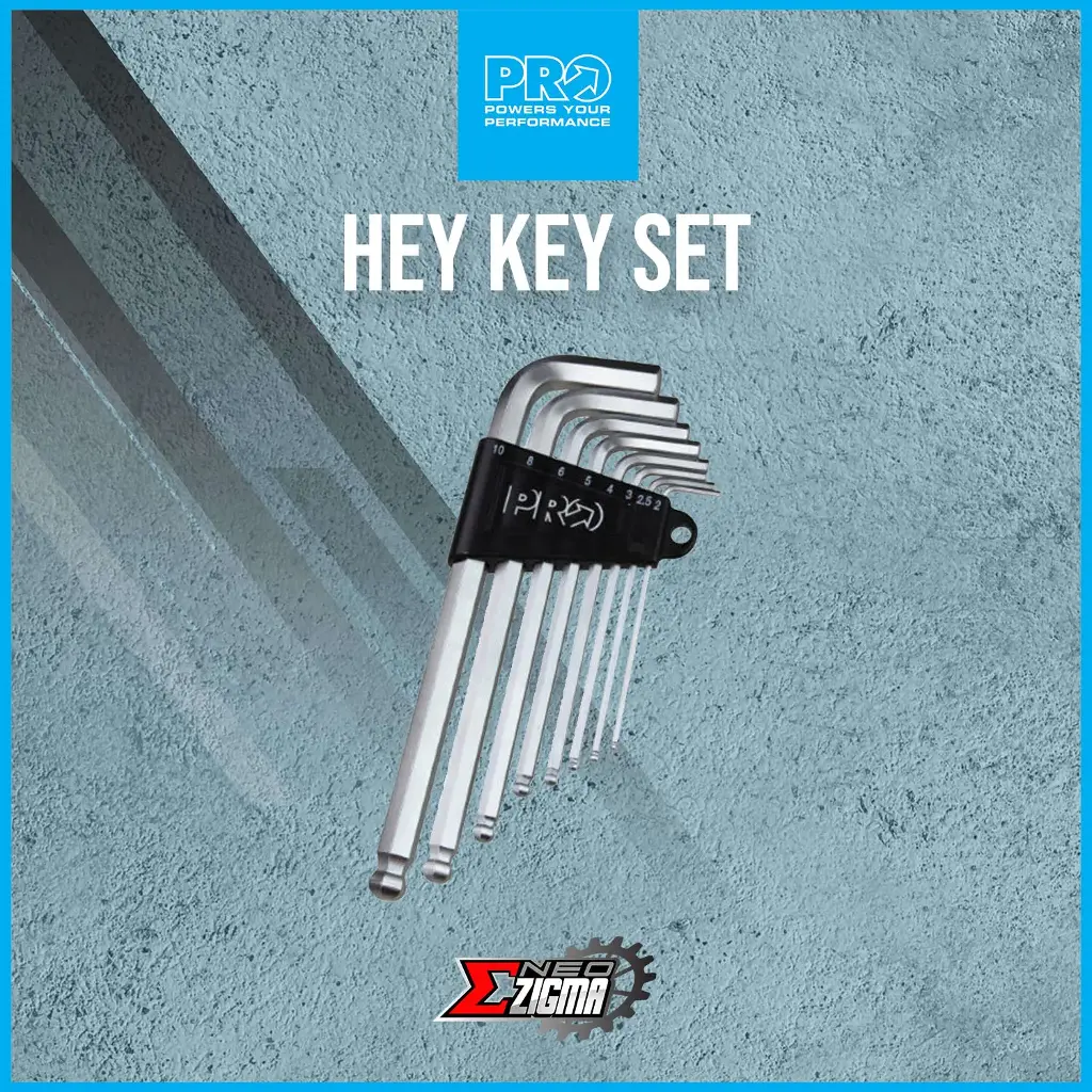 Tools Hex Key Set PRO 2/2.5/3/4/5/6/8/10mm PRTL0037