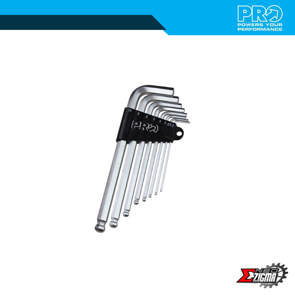 Tools Hex Key Set PRO 2/2.5/3/4/5/6/8/10mm PRTL0037