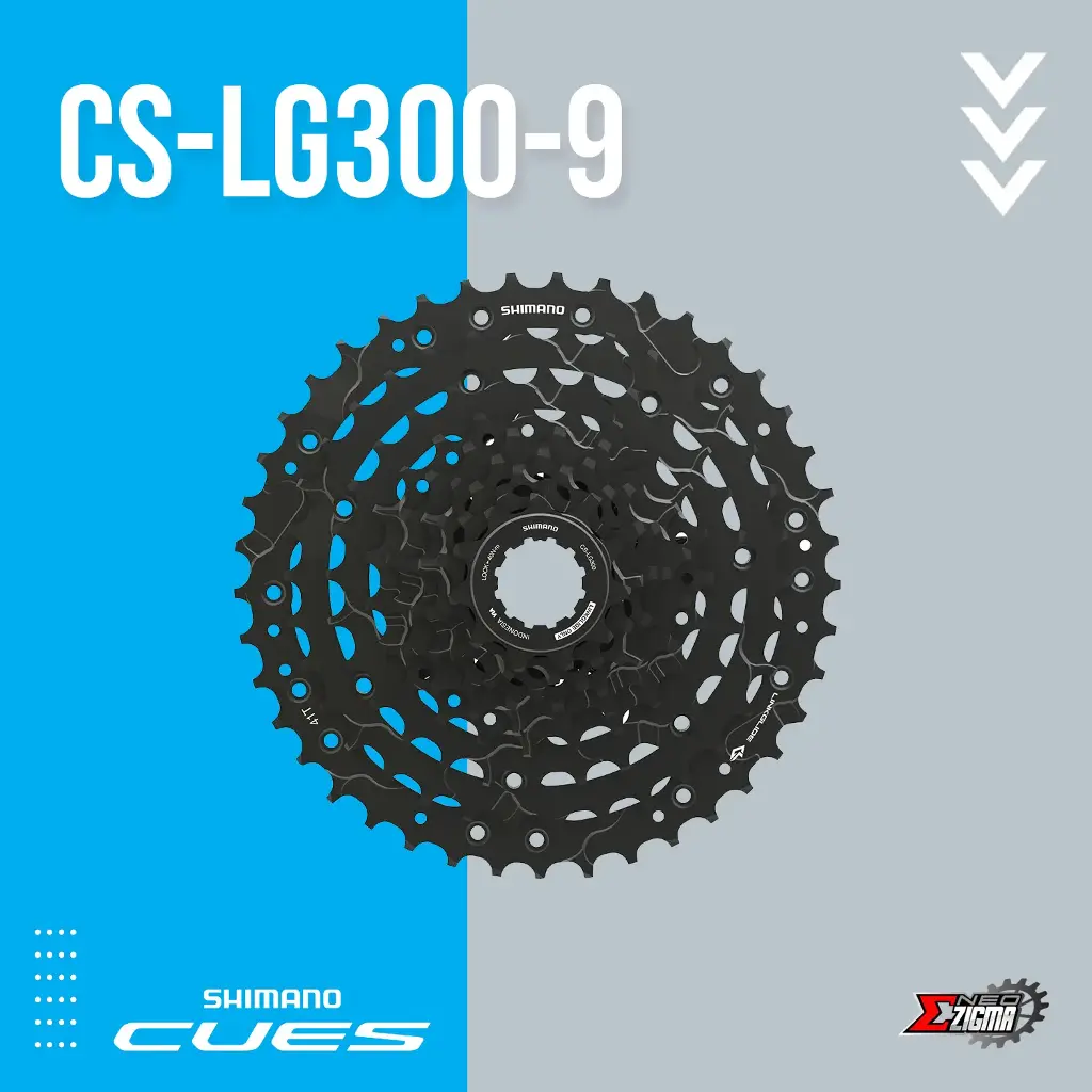 Cassette Sprocket MTB SHIMANO CUES CS-LG300-10 Linkglide Ind. Pack