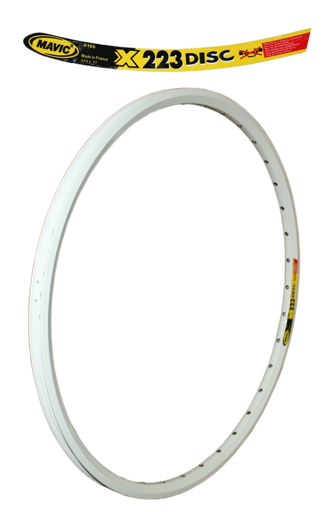 Rim 26" MAVIC 223 36H A/V Disc w/ Eyelet White