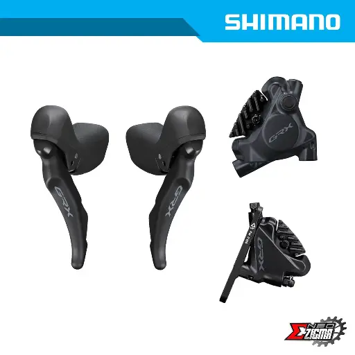 [DBSH014RI] Disc Brake Assembly Gravel SHIMANO GRX BR/ST-RX410/RX600 For 140mm Rotor IRX6005RRDSC170A J-kit Rear Ind. Pack