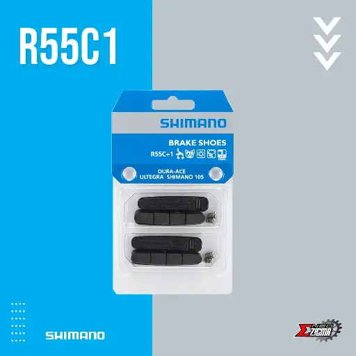 [BSSH104I] Brake Shoe Road SHIMANO Dura-Ace R55C1 Cartridge Type (2 Pairs) Ind. Pack Y8FA98132