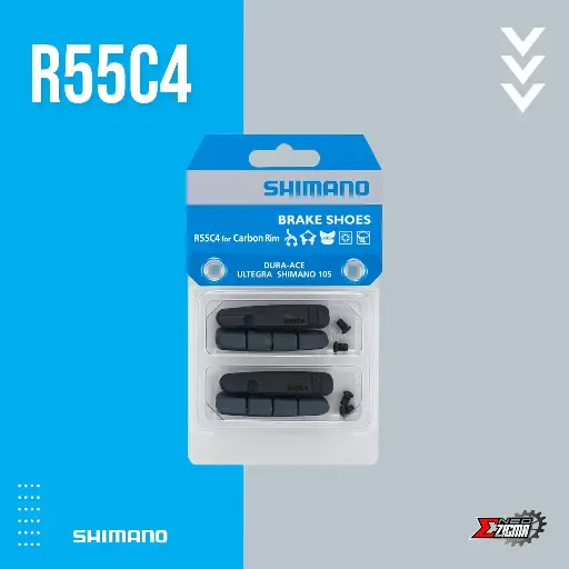 [BSSH105I] Brake Shoe Road SHIMANO Dura-Ace R55C4 For Carbon Rim Cartridge Type (2 Pairs) Ind. Pack Y8L298072