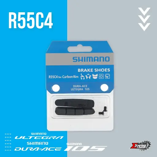[BSSH107I] Brake Shoe Road SHIMANO Others R55C4 For Carbon Rim Cartridge Type for Dura-ace/Ultegra/105 Ind. Pack Y8L298070
