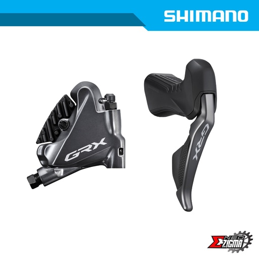 [DBSH081RI] Disc Brake Assembly Gravel SHIMANO GRX Di2 BR/ST-RX810/RX815 11-Spd For 140mm Rotor J-kit w/ Fin Rear Ind. Pack IRX815DRRDSC170