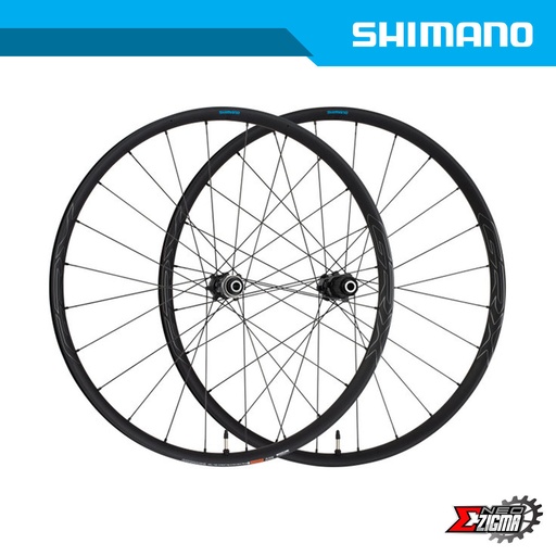 [WHSH191E] Wheel Set Gravel SHIMANO GRX WH-RX570-700C 12mm E-thru Tubeless Disc Brake Clincher For 10/11-Spd 100/142mm Ind. Pack EWHRX570LFERED70