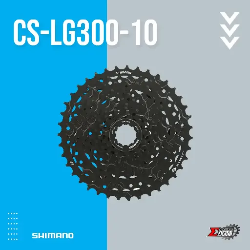Cassette Sprocket MTB SHIMANO CUES CS-LG300-10 Linkglide Ind. Pack