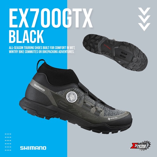 [SHSM30943 PT] Shoes MTB SHIMANO Explorer/Mountain Touring EX700GTX 43" 4550170643355 ESHEX700GCL01S4300P1 Black